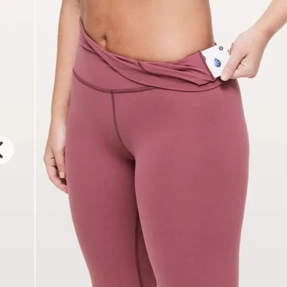 Lululemon Align Crop 21" Misty Merlot - Picture 13 of 14